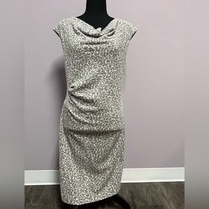 ANN TAYLOR Dress COWL Collar RUCHED